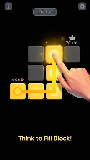 Gameplay screenshot 3 from Single Line Block Fill Puzzle - Puzzle game
